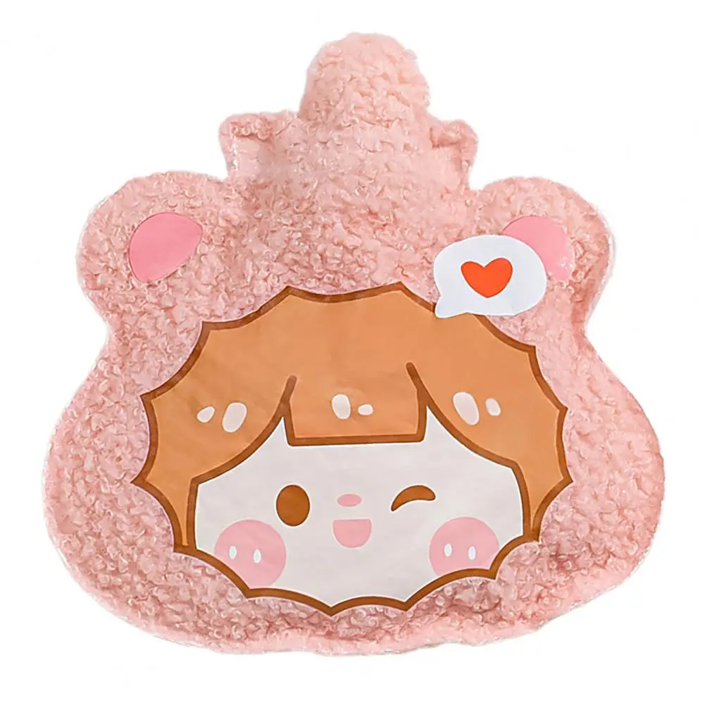 

Hot Water Bottle Portable Good Sealing Cartoon Shape Office Use Warm Water Bag Winter Hand Warmer Accessories for Cold Weather