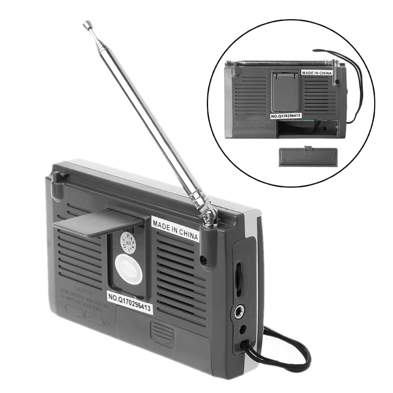 KK-9803 FM/MW/SW1-8 Full 10 Band Высокочувствительный радиоприемник со складной подставкой P9JD