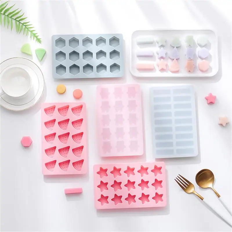 

Star Shape Mold Silicone Ice Cube Tray DIY Chocolate Fondant Mould 3D Pastry Jelly Cookies Baking Cake Decoration Tools Kitchen