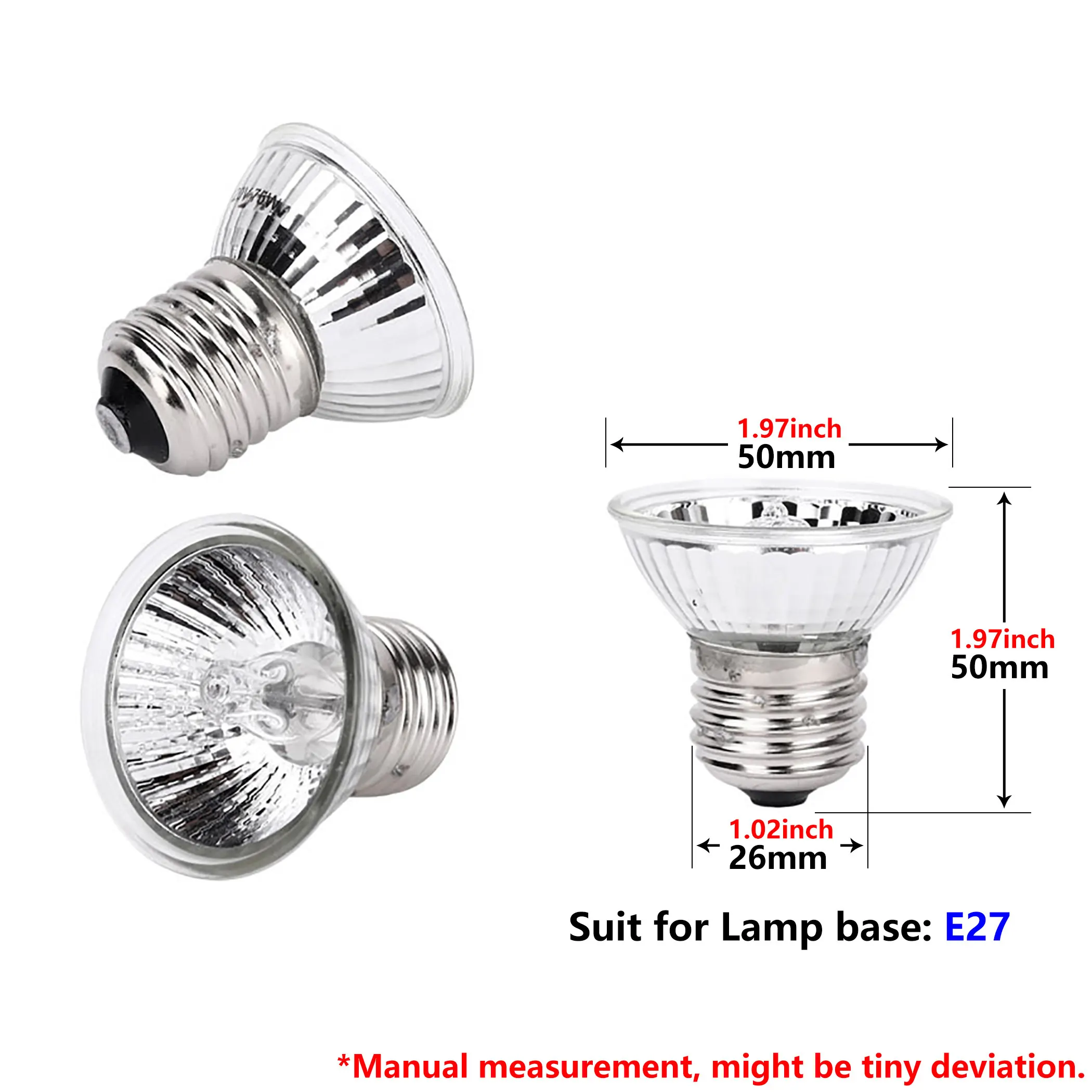 Лампа Sun Heat для рептилий 220 В используемая на цоколе E27 UVA/UVB (не входит в комплект) |