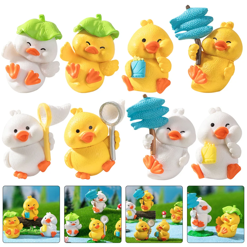 

8Pcs Garden Landscape Decoration Mini Statue Tiny Ornament