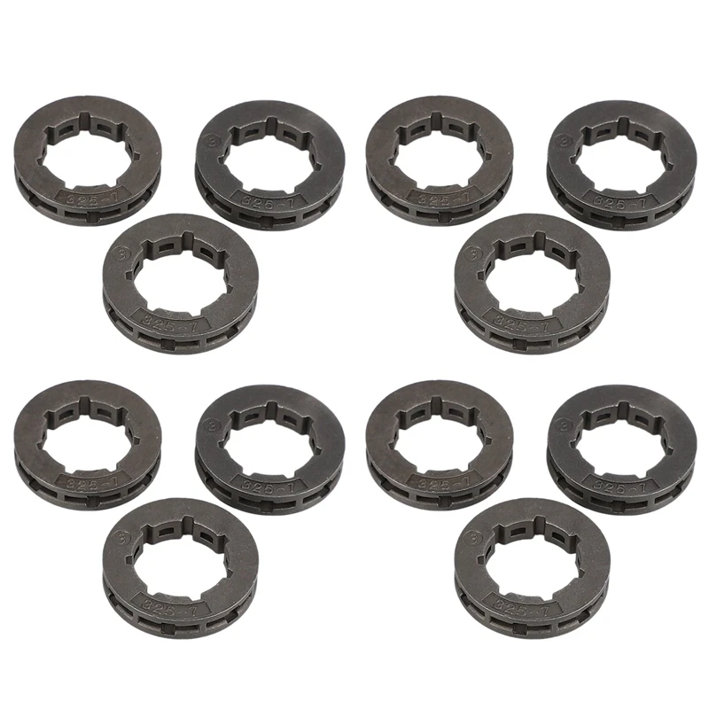 

12Pcs Tool Parts Metal Chainsaw Spare Part Chain Saw Sprocket Rim Power Mate 325-7 For Chainsaw Replacement