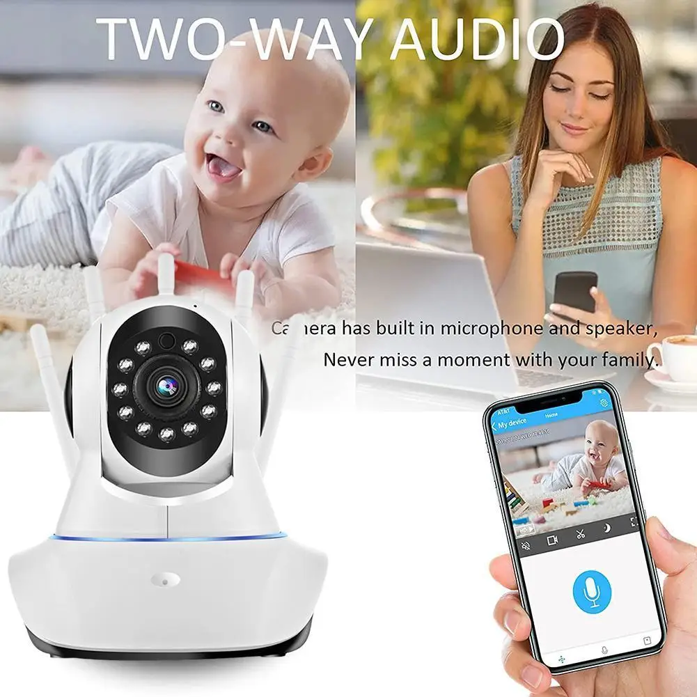 

Wifi HD Camera Wireless 360 Degree Home Security Camera Infrared Night Vision Monitor Support For Phone Remote Surveillance