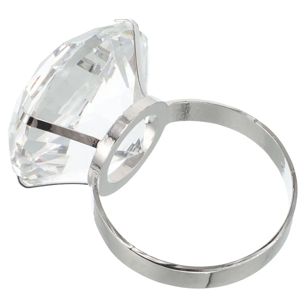 

Стеклянный декоративный кольцо белый