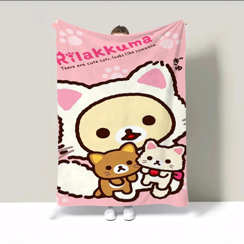

Одеяло покрывало двойное Rilakkuma одеяла для дивана летнее украшение для спальни декоративный диван для кровати пушистый на заказ большой плюшевый ворс