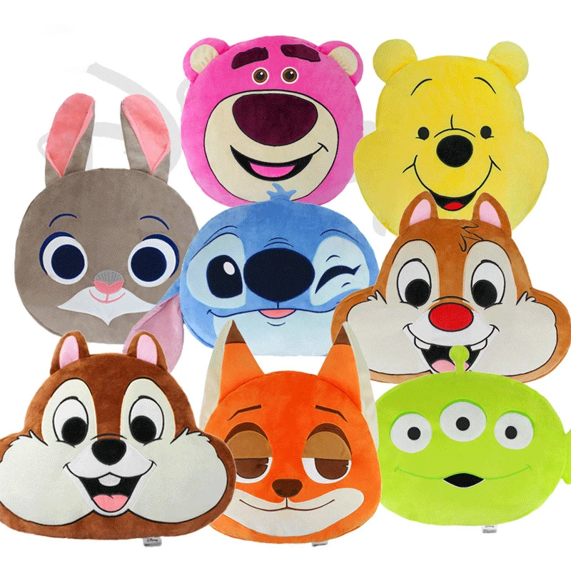 

Disney Stitch Plush Doll Pillow Carpet 2 In 1 Soft Cushion Plush Blanket Anime Winnie The Pooh Stuffed Decoration Toys Gift