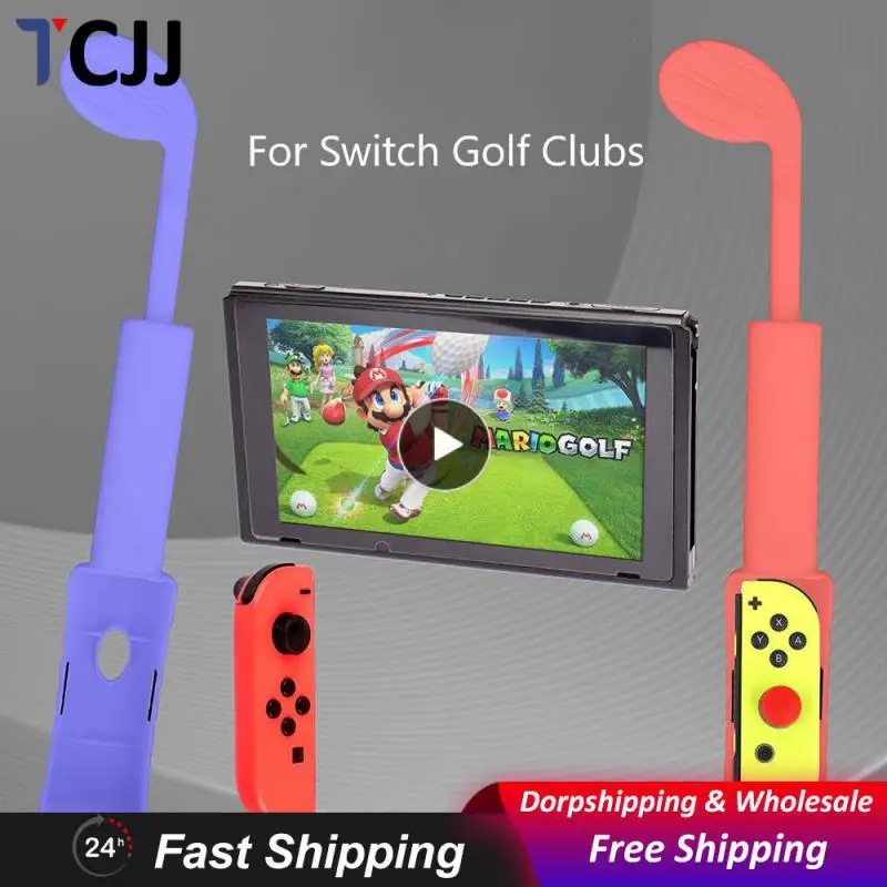 

Golf Club Controller Sport Retractable Gamepad Adapter Comfortable Golf Wedge Type Simulated Game Protective Cover 1 Pair Abs