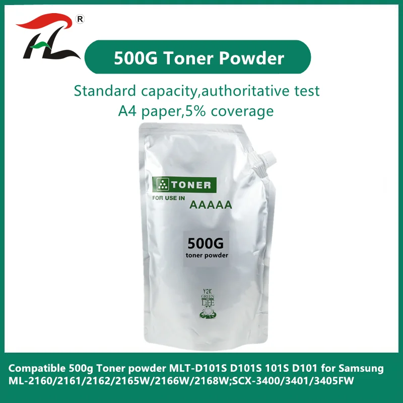 

Compatible 500g Toner powder MLT-D101S D101S 101S D101 for Samsung ML-2160/2161/2162/2165W/2166W/2168W;SCX-3400/3401/3405FW