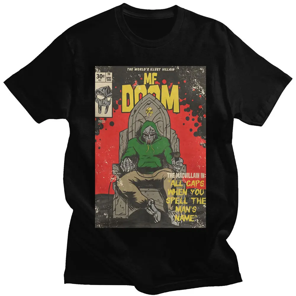 

Anime MF ALL Doom Graphics Print T-shirt Men's Casual 100% Cotton T-shirts Oversized Short Sleeve Tee Shirt Streetwear Unisex