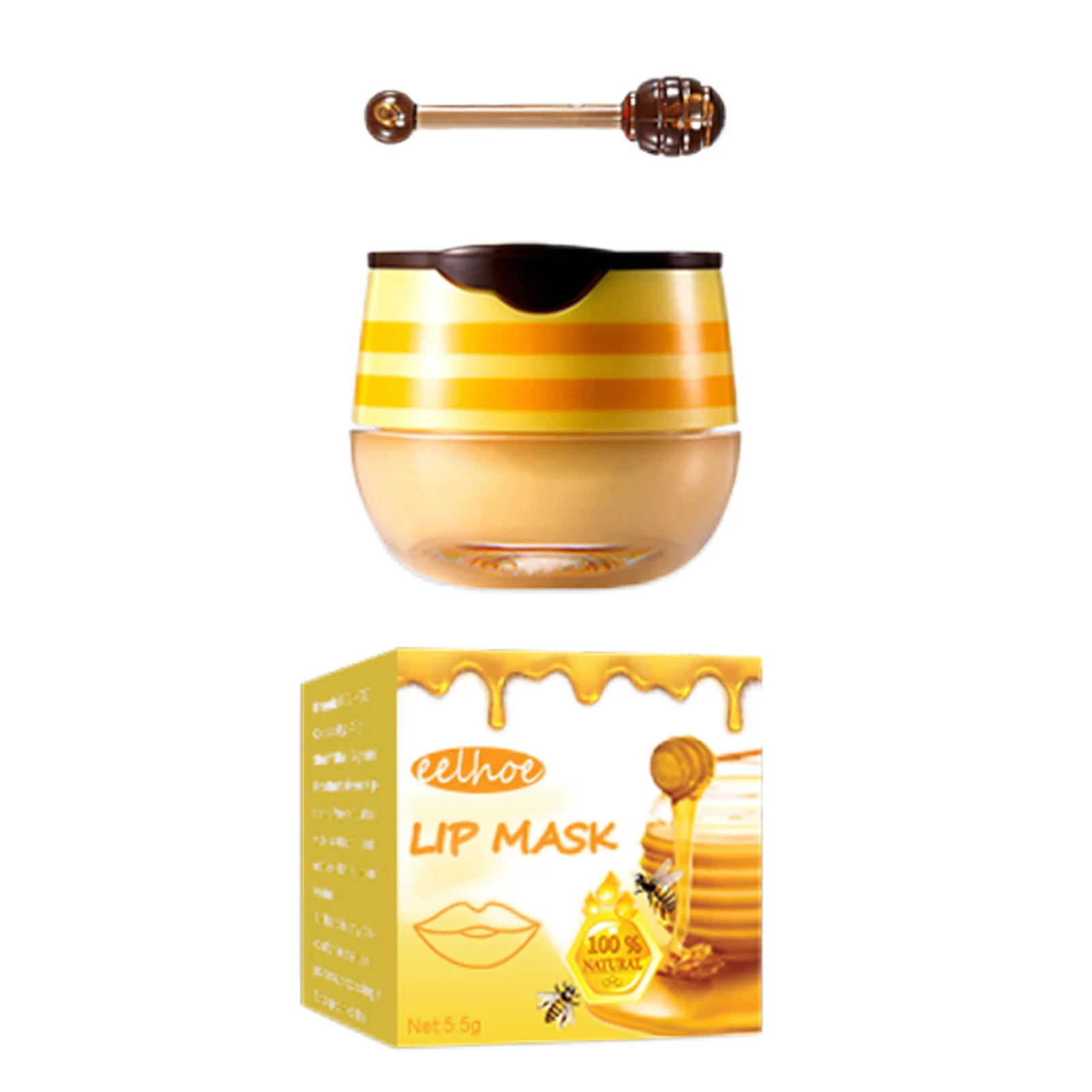 

Honey Essence Lip Mask Moisturizing Nourishing Sleep Lip Balm Anti-Wrinkle Lip Care Anti-Cracking Collagen Lip Patches Gel Pad