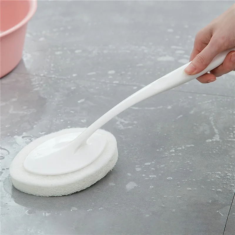 

Long Handle Brush Eraser Magic Sponge DIY Cleaning Sponge For Dishwasher Kitchen Toilet Bathroom Cleaning Tools Accessories