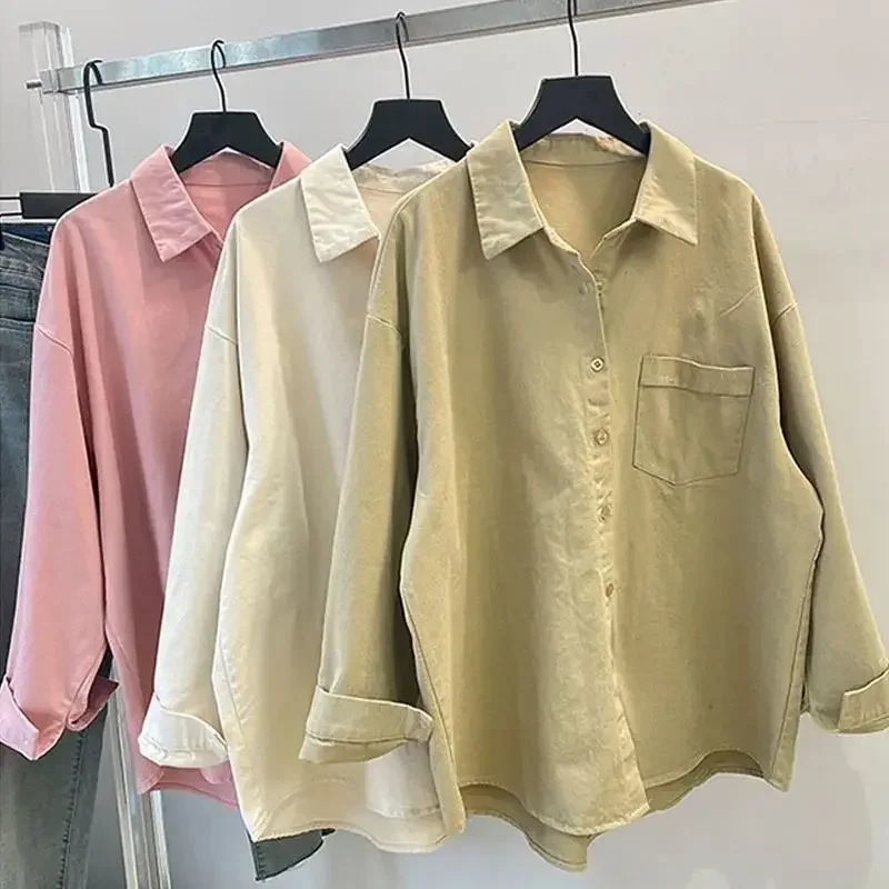 Розовая многослойная рубашка с длинными рукавами женская винтажная