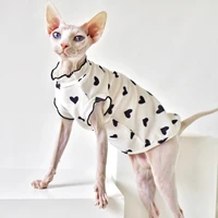 pure desire wind cat clothes summer thin sleeveless vest sphinx hairless cat clothing devon clothes pet costume for animals