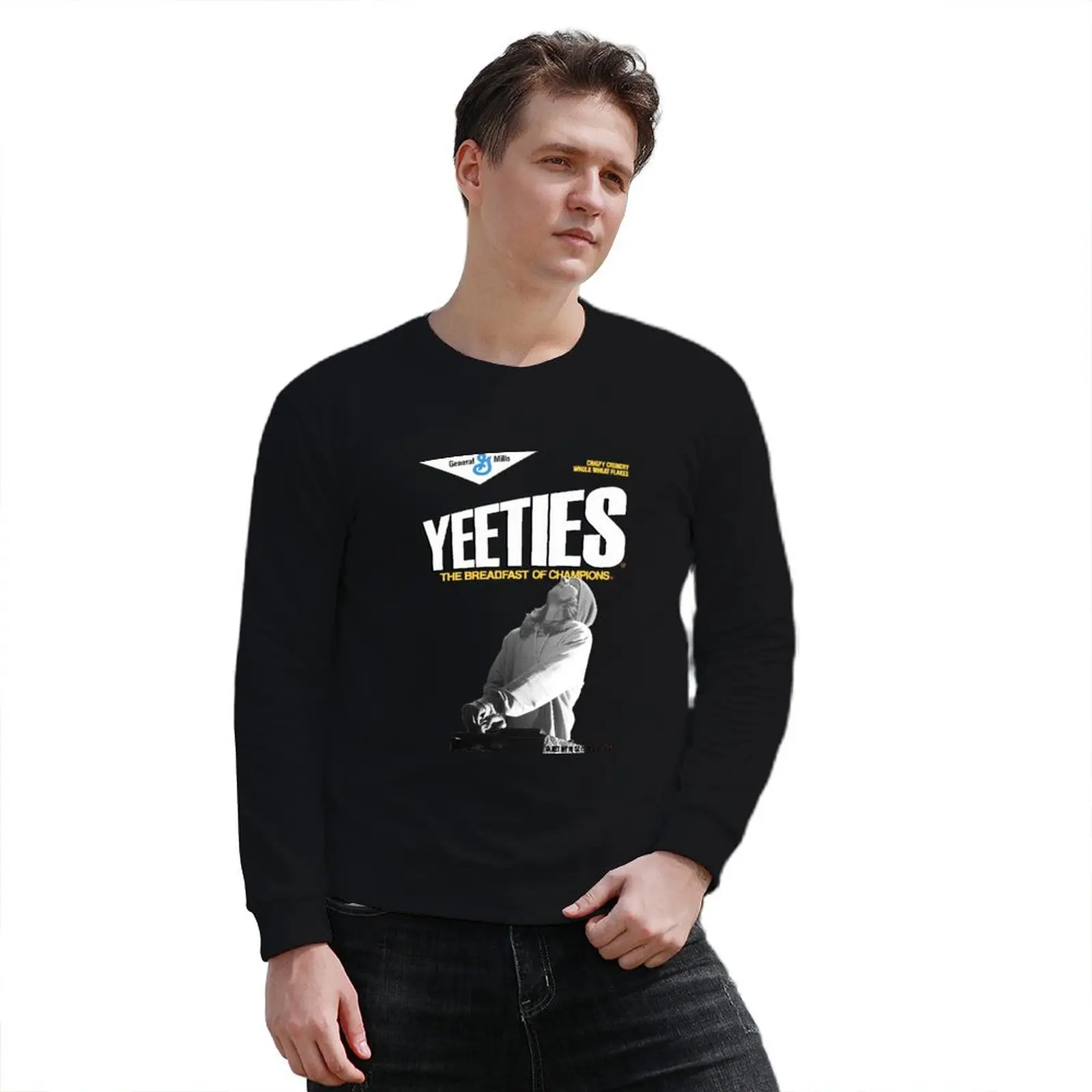 Фото Daily Bread - Yeeties Пуловер Толстовка осенняя новинка в толстовках и толстовках №4