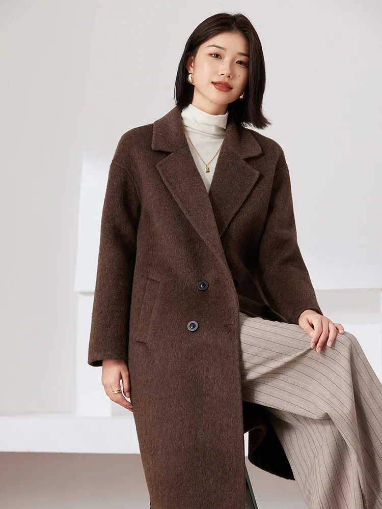 Высококачественное толстое пальто ручной работы из 100% волос яка плотной гладкой