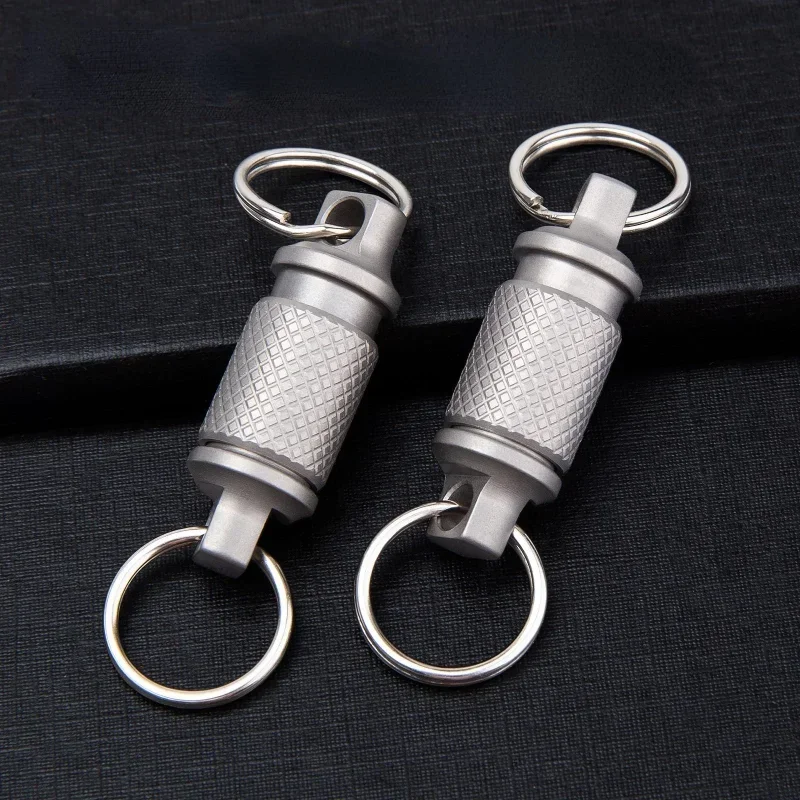 

360 Alloy Belt Degree Tool Key Waist Keychain Portable Removable Multifunctional Holder For Women Men Rotation Titanium Outdoor