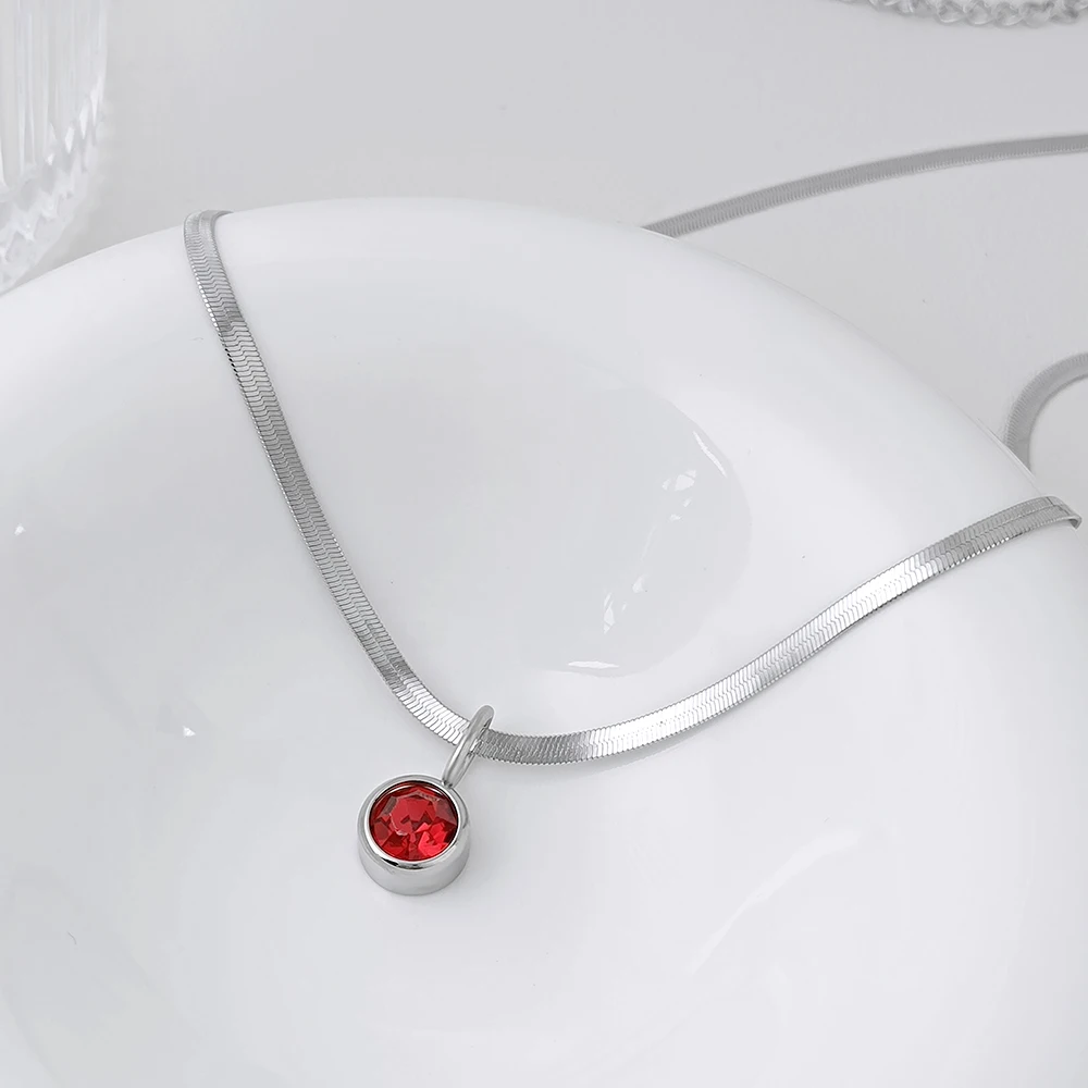 Простое женское ожерелье-подвеска из нержавеющей стали серебряного цвета 10 шт.