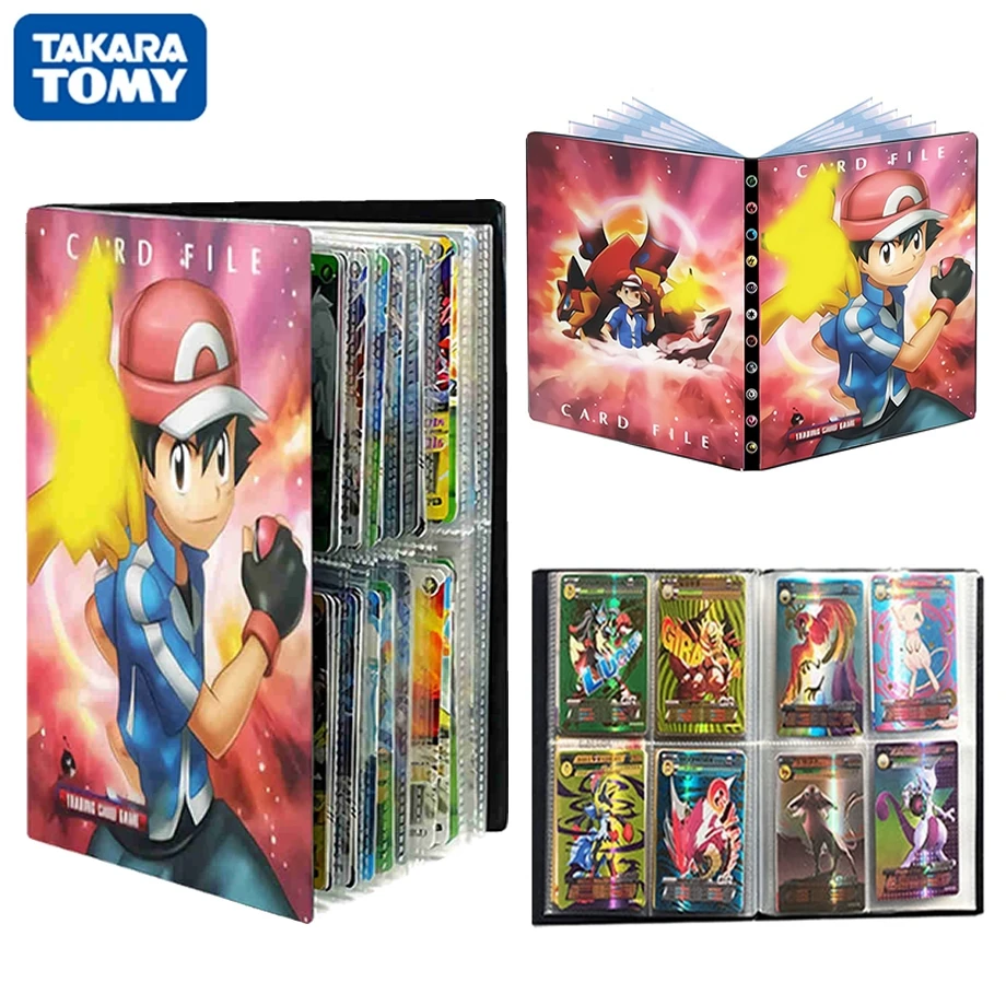 

TAKARA TOMY 240 шт. Покемон карты Альбом Книга Аниме игровая карта EX GX вместительный коллекционер держатель папка мультфильм Пикачу связующая игрушка