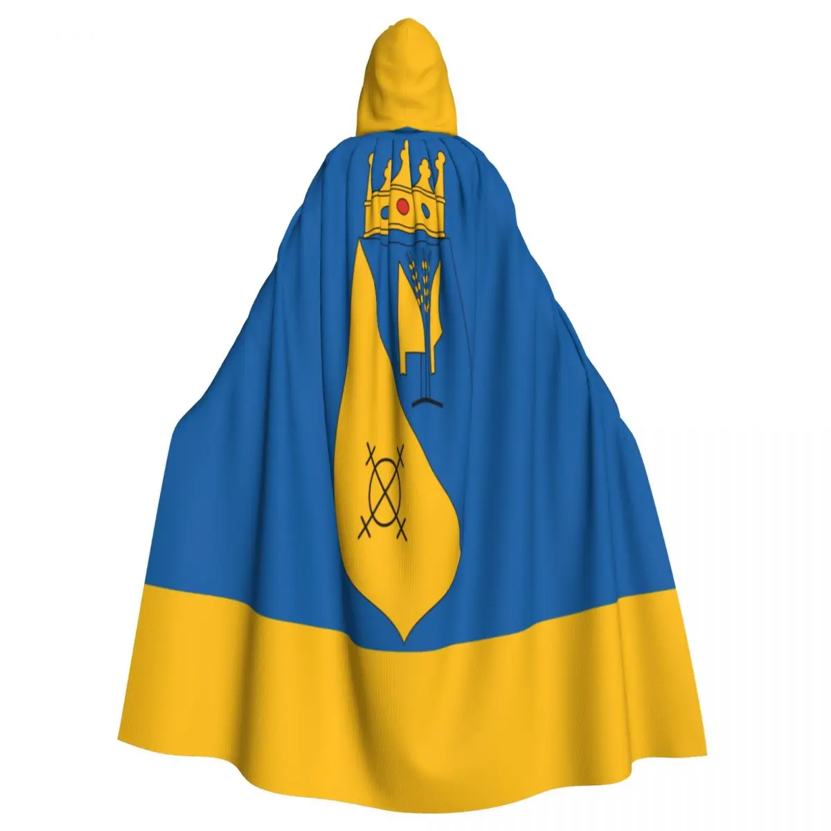 

Unisex Witch Party Reversible Hooded Adult Vampires Cape Cloak Flag Of Papkeszi