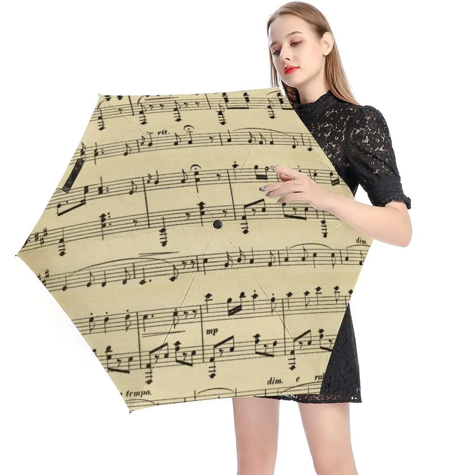 

Винтажный Зонт с принтом, винтажный карманный мини-зонтик с УФ-защитой, складывается в 5 сложений, 6 ребер, для мужчин и женщин