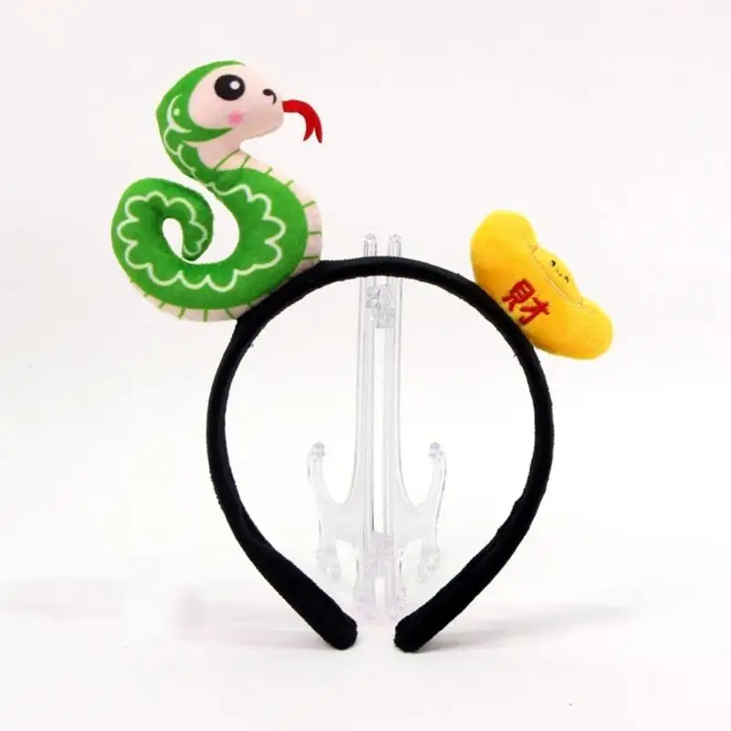 Детские повязки на голову в виде змеи для китайского Нового года головные уборы