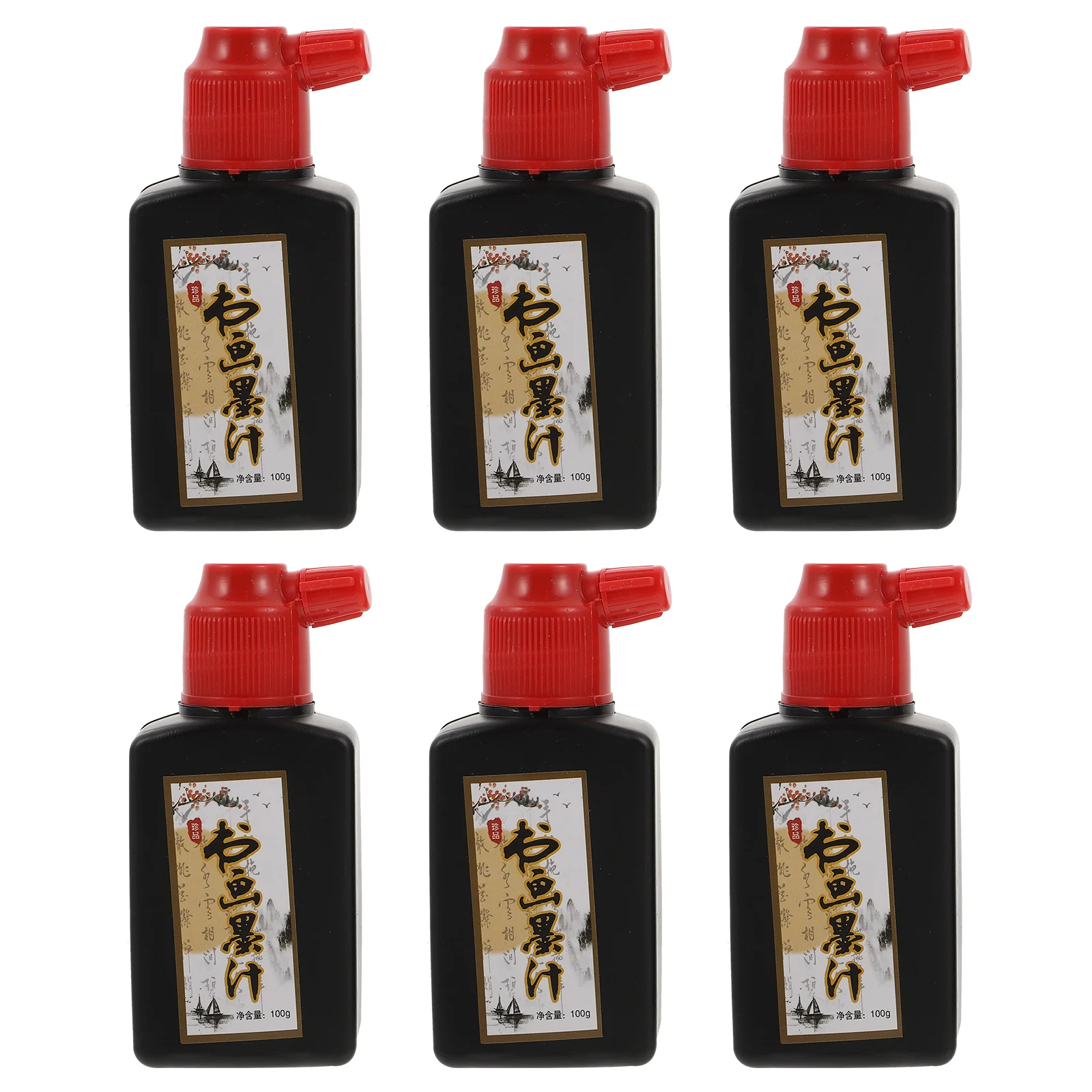 6 шт. чернила канцелярские принадлежности для каллиграфии четыре драгоценных