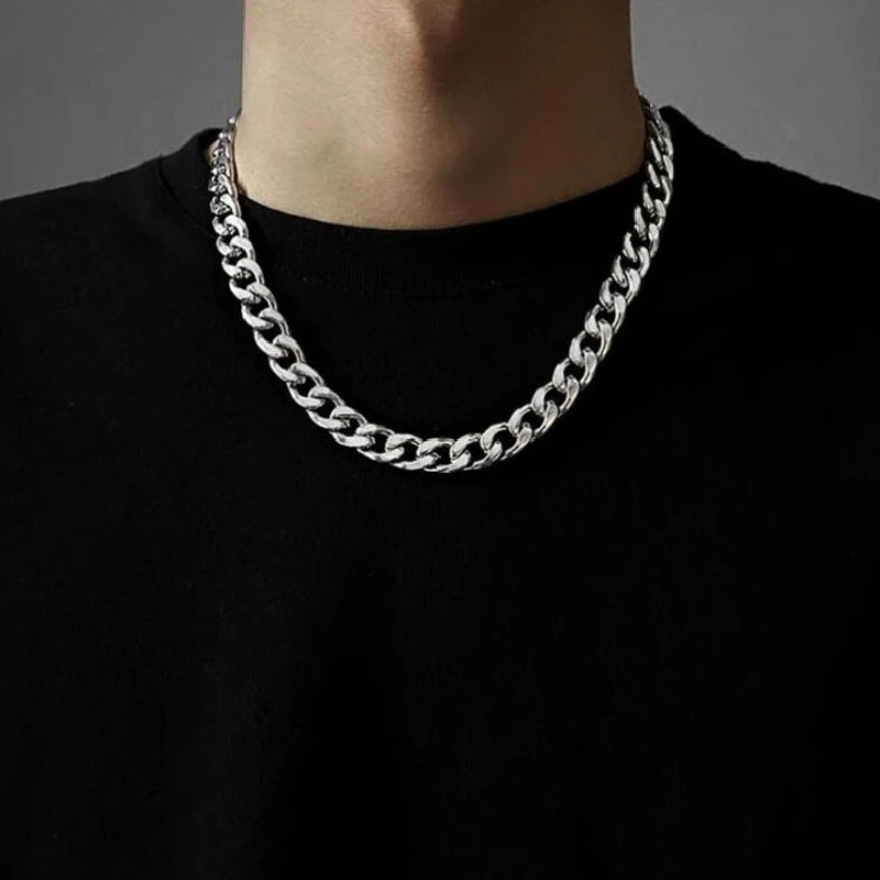 316L Stainless Steel Cuba Chain Hip Hop Necklace for Men Women Fashion Jewelry Gift Accessories Wholesale Items for Business