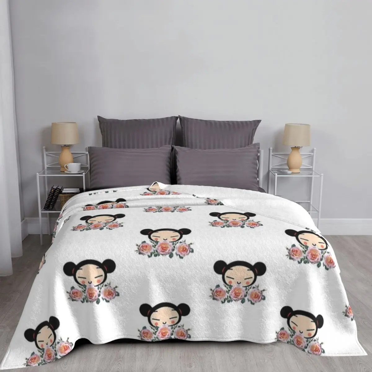 Мультяшное милое многофункциональное теплое одеяло для путешествий на кровать