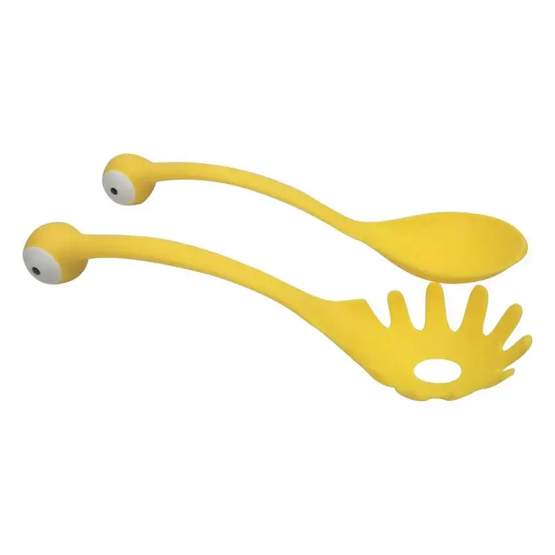 

Silicone Noodle Scoop Long Handle Pasta Fork Easy Use Spaghetti Strainer Attractive Long Handle Spoon Kitchen Scoop Set For Bake