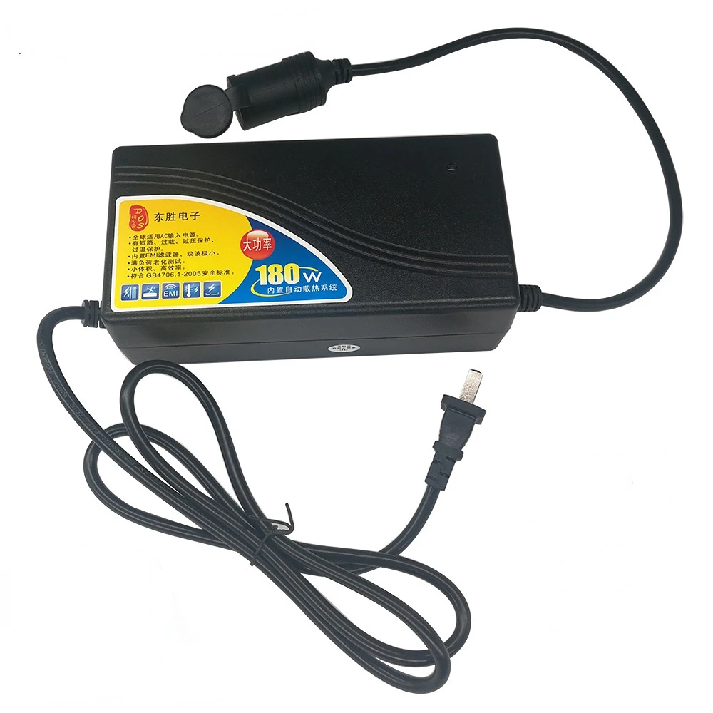 

Car 12V 180W 15A Cigarette Lighter Power Adapter AC 110V/220V to 240V Converter Inverter for Air Pump /Vacuum Cleaner