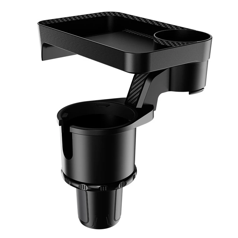

Car Cup Holder Expander Tray, Multifunctional Automotive Cup Attachable Tray With 360°Rotation Detachable Tray Table