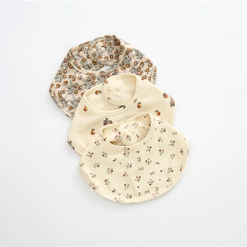 Хлопковые Нагрудники Для Новорожденных Мягкие Дышащие Салфетки Отрыжки С Милым