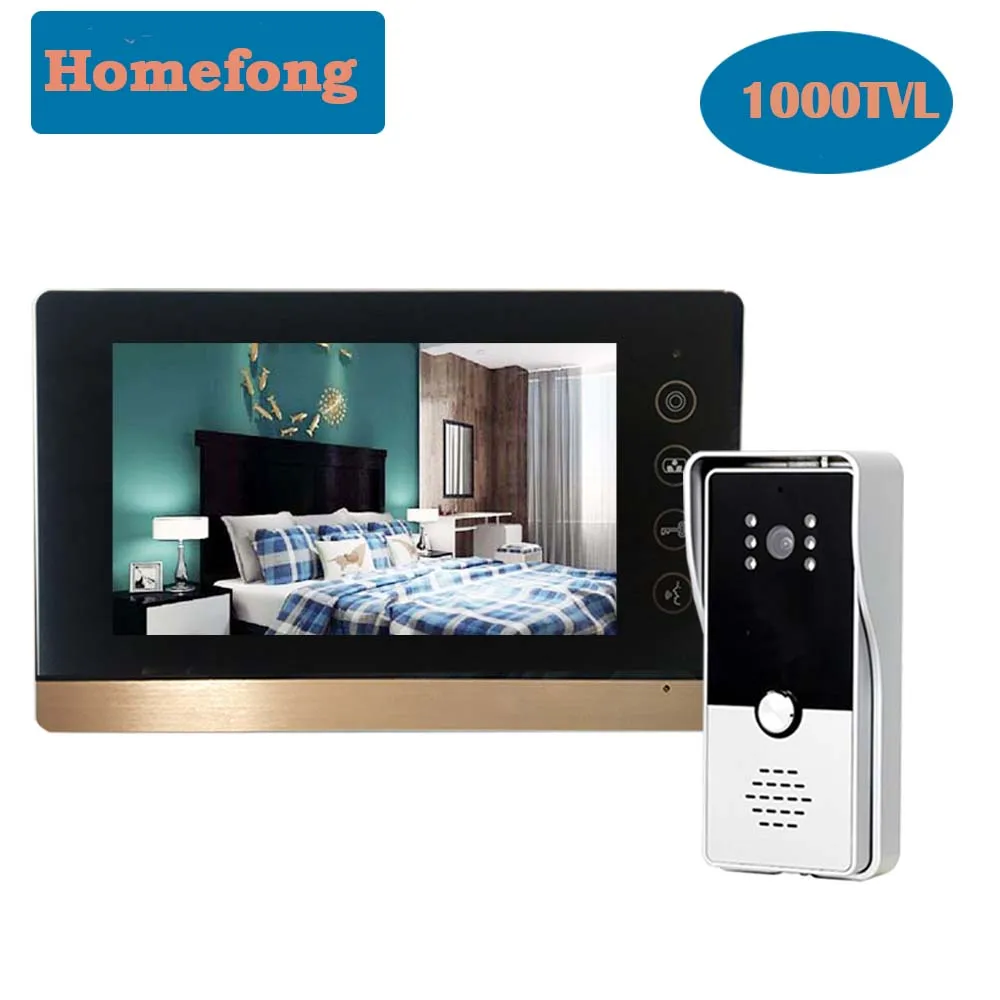 

Dragonsview 7 Inch Video Door Phone Intercom System Door Access Control Unlock Day Night Doorbell Camera Talk