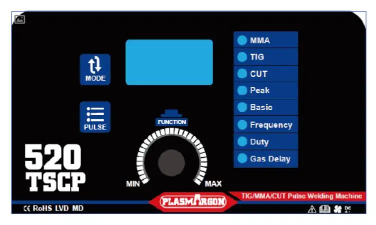 Плазменный резак 3 в 1 520TSC 50A HF CUT/200A Pluse TIG сварочный аппарат ARC MMA 220V или 110/220V +/-15% DIY