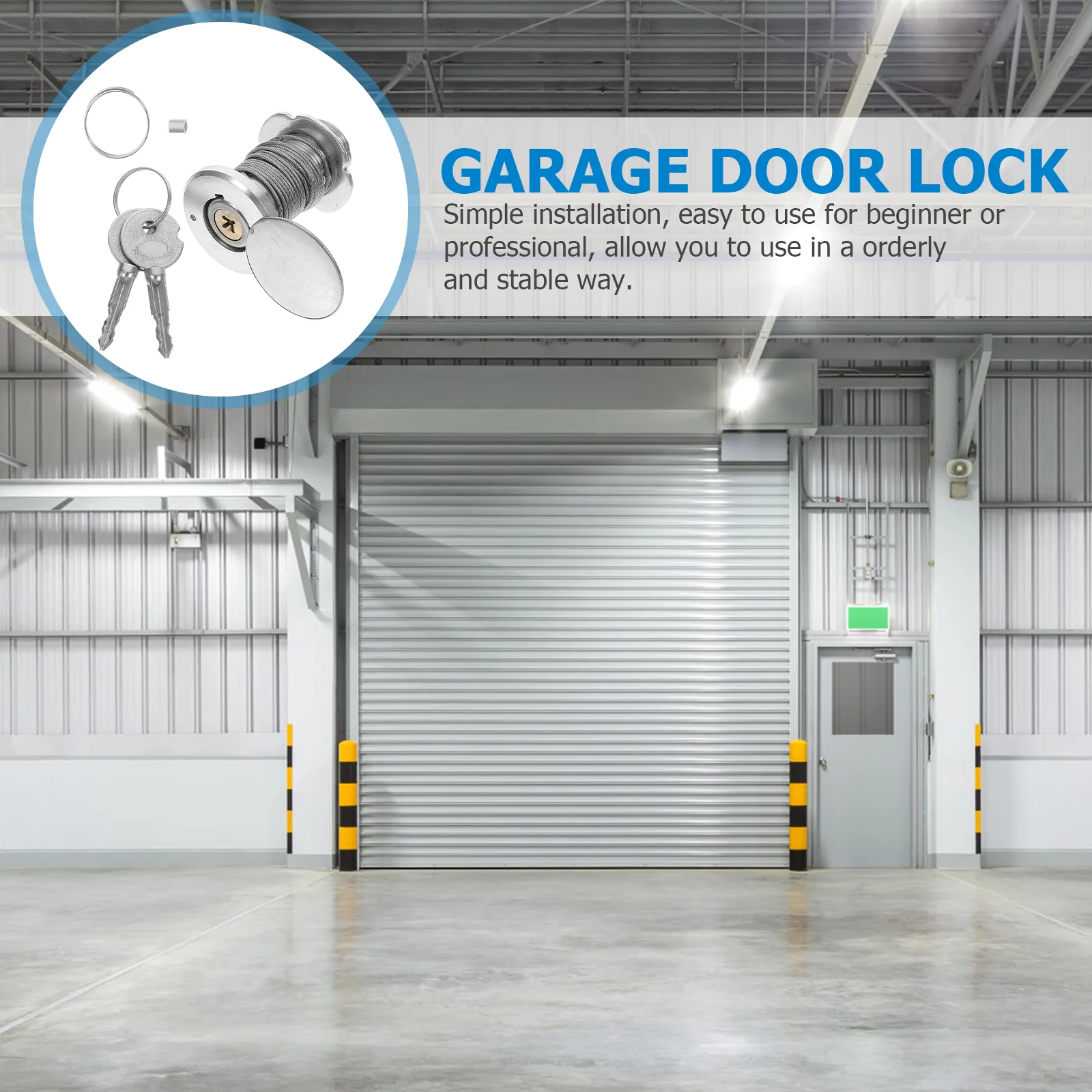 Откидной дверной замок быстроразъемный для открывания гаража настенное