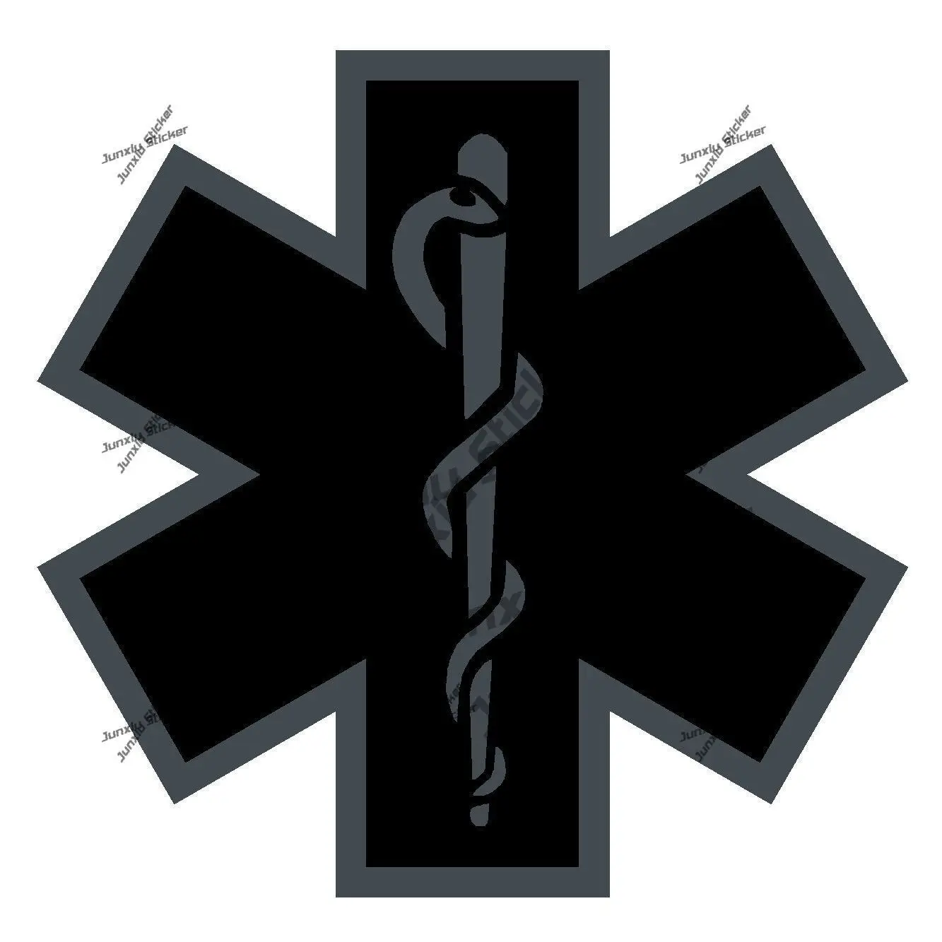 Черная звезда жизни автомобильный или пожарный шлем светоотражающая виниловая