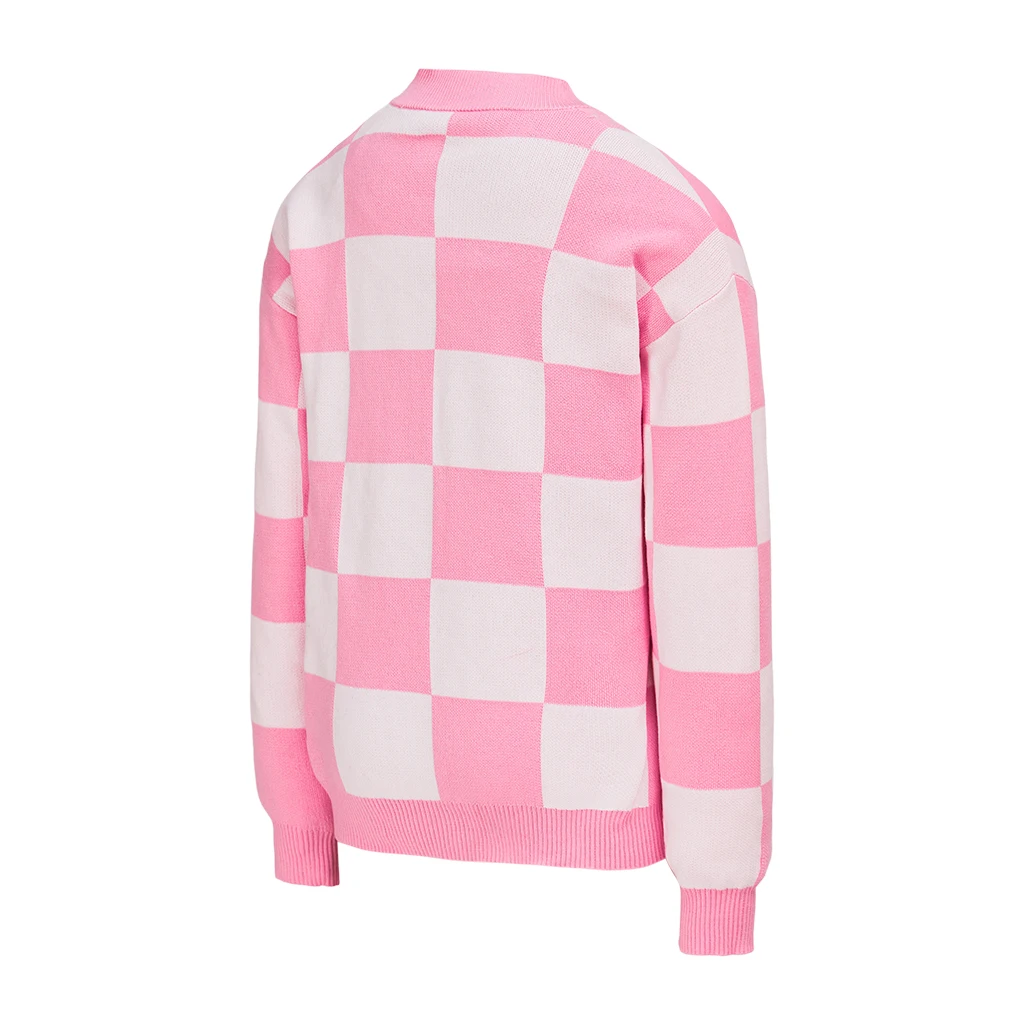 Кардиган на пуговицах с галстуком-бабочкой в шотландскую клетку