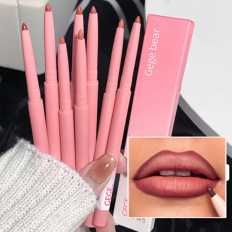 

Outline Lips Shape Lipstick Pen Matte Nude Lip Liner Pencil Set Waterproof Lasting Red Velvet Contouring Lips Makeup Cosmetics