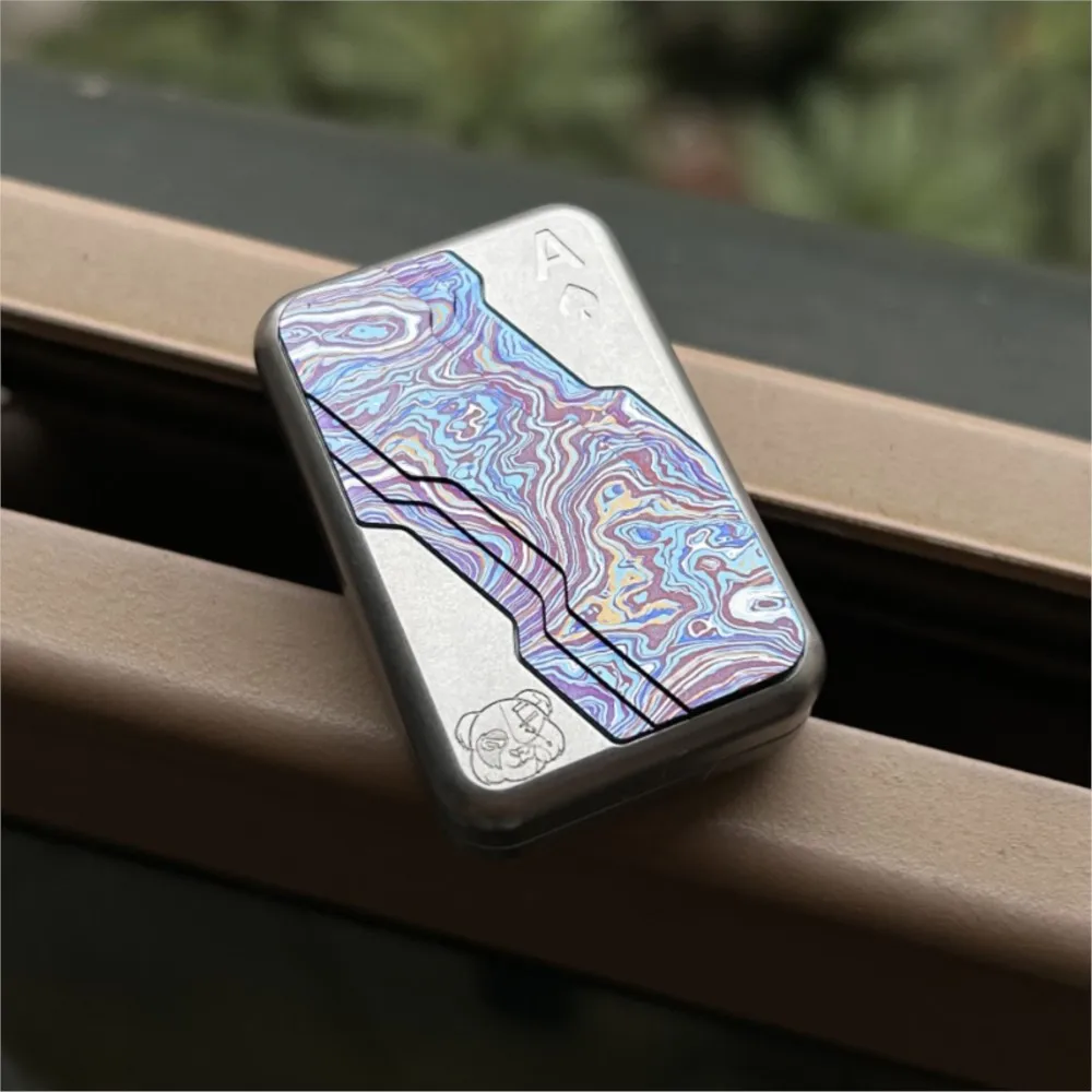 

PDEDC Bear Push Slider 2.0 стальная Фотосессия + титановая цветная пластырь металлическая игрушка-антистресс ограниченное количество 100 шт.