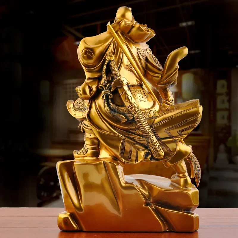 Позолота Дунгуань Гун Гуань Юй Бог богатства Господь вторая гостиная украшение