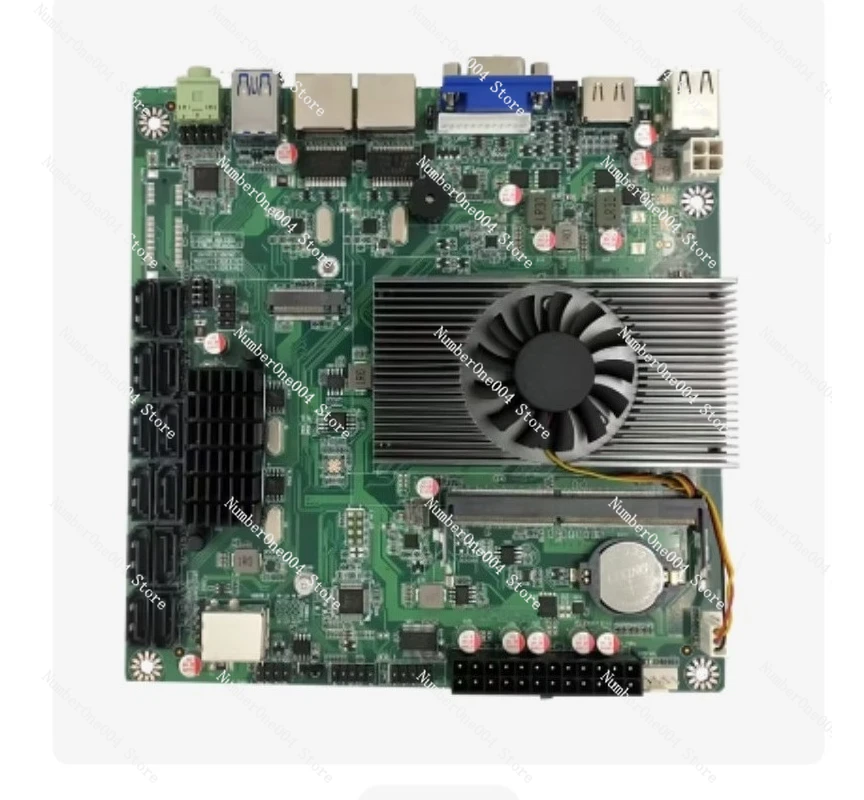 Фото Материнская плата Mini ITX NAS 11-го поколения N5095 Quad-Core, 12 портов SATA 3.0 для домашнего сервера и хранения данных №1