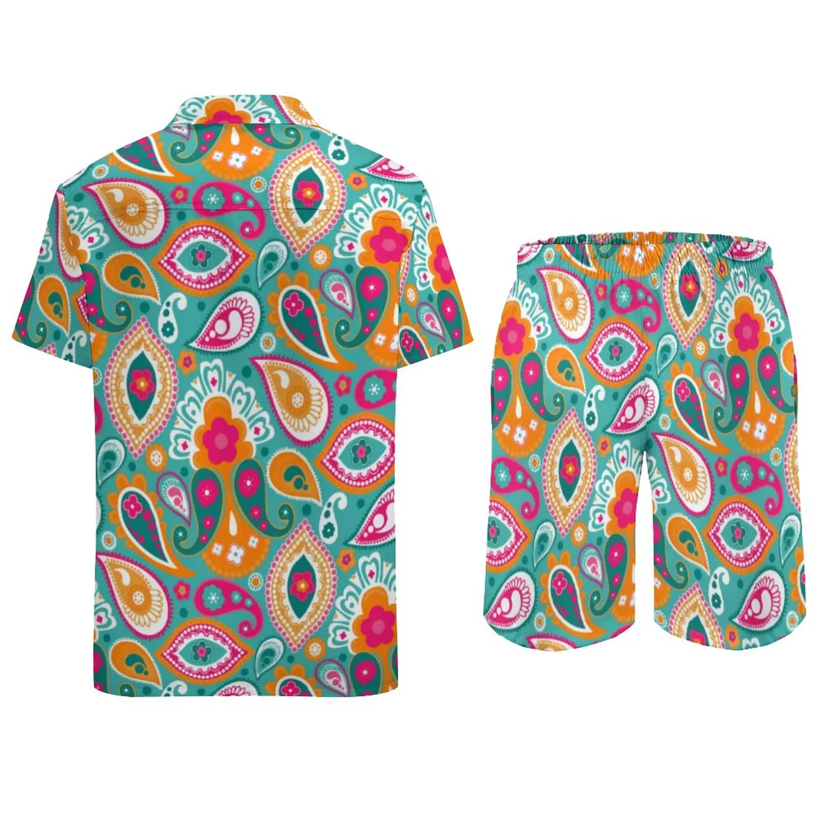 Мужские ретро-комплекты в стиле бохо 50-х 60-х годов элегантная пляжная одежда