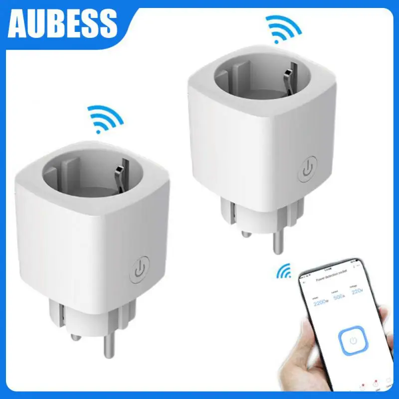 

Mutifunctional Power Monitor Socket Power Monitoring Smart Socket Timing Function Voice Control Wifi Socket Smart Plug
