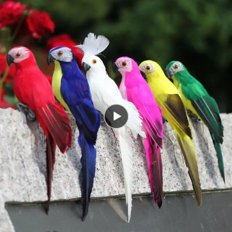 

Модель птицы ручной работы, имитация пенопласта, перо, реквизит для сада, украшение, креативная имитация газона, миниатюрное украшение