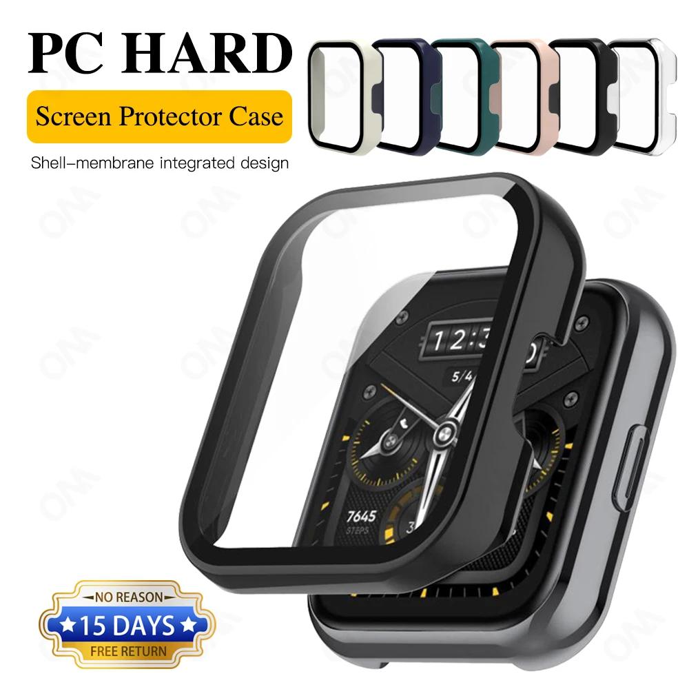 

Screen Protector Case for Realme Watch 2 Pro Full Coverage Bumper Protection + 9H Premium Tempered Glass Case Cover Accessories