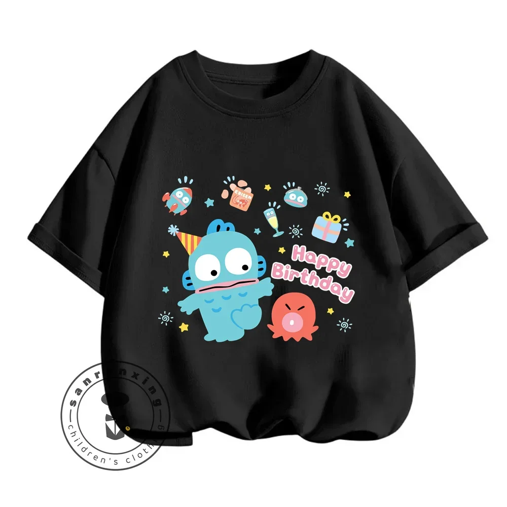 Повседневная летняя футболка для детей MINISO Rusalka Hunt Monster Ugly Fish с круглым вырезом