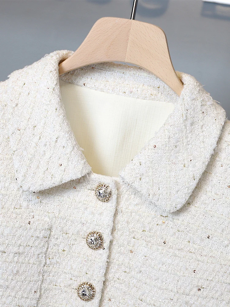 Высококачественный модный костюм новинка весны 2024 элегантный женский короткий