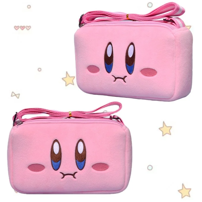 

Cartoon Anime Star Kirby Plush Coin Purse Kawaii Cute Soft Plushie Storage Cosmetic Bag Shoulder Messenger Bags Girls Gifts