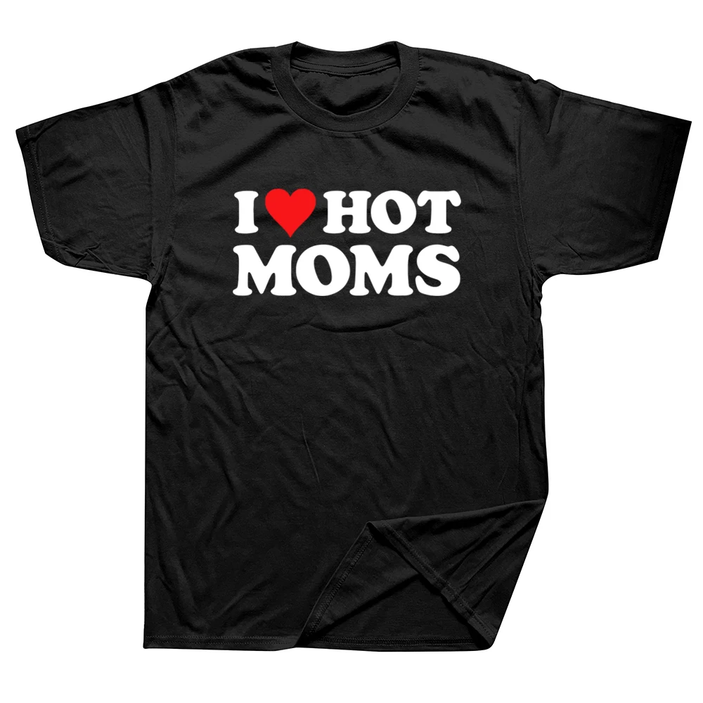 

Футболка с коротким рукавом и принтом «I Love Hot Mommy»