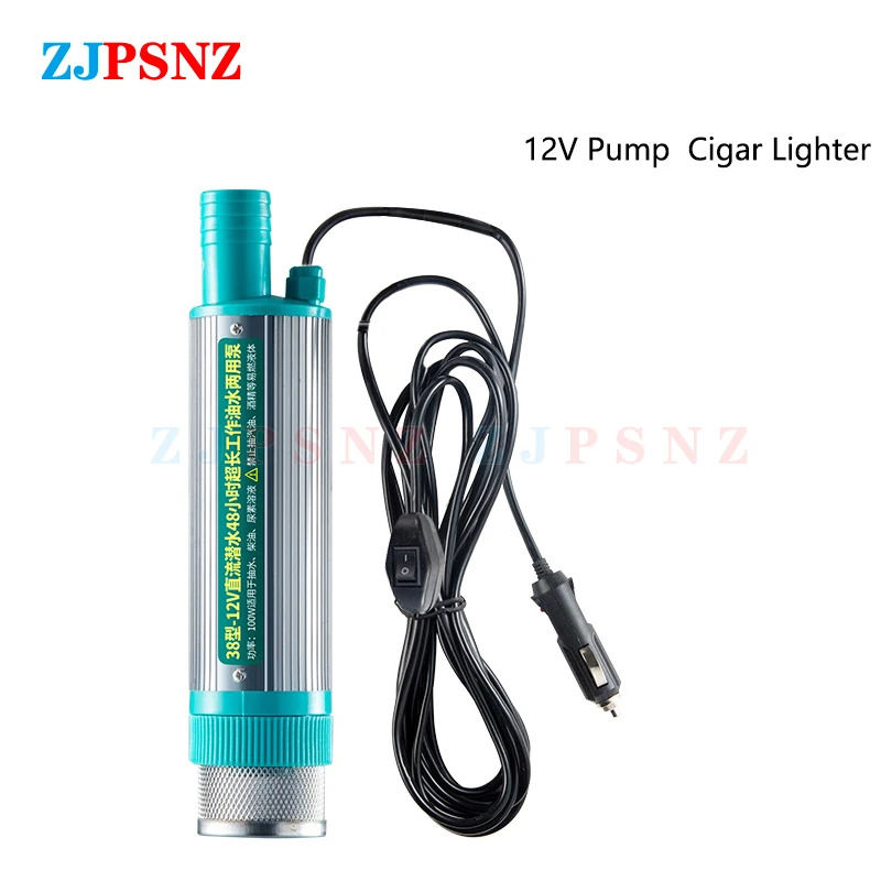 

Электрический автомобильный насос 38 мм, портативный мини-насос для перекачки дизельного масла, водяного насоса, погружной насос для кемпинга, рыбалки, 30 л/мин, 12 В, 24 В